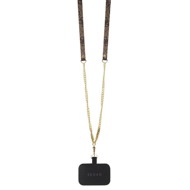 Husa premium  iPhone 15 pentru Guess Elegance Series - Maro