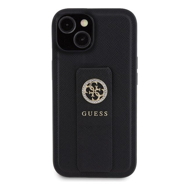 Husa premium  iPhone 15 pentru Guess Elegance Series - Negru electric