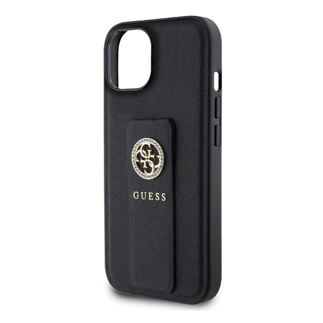Husa premium  iPhone 15 pentru Guess Elegance Series - Negru electric
