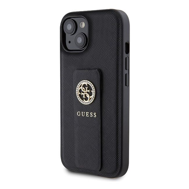 Husa premium  iPhone 15 pentru Guess Elegance Series - Negru electric