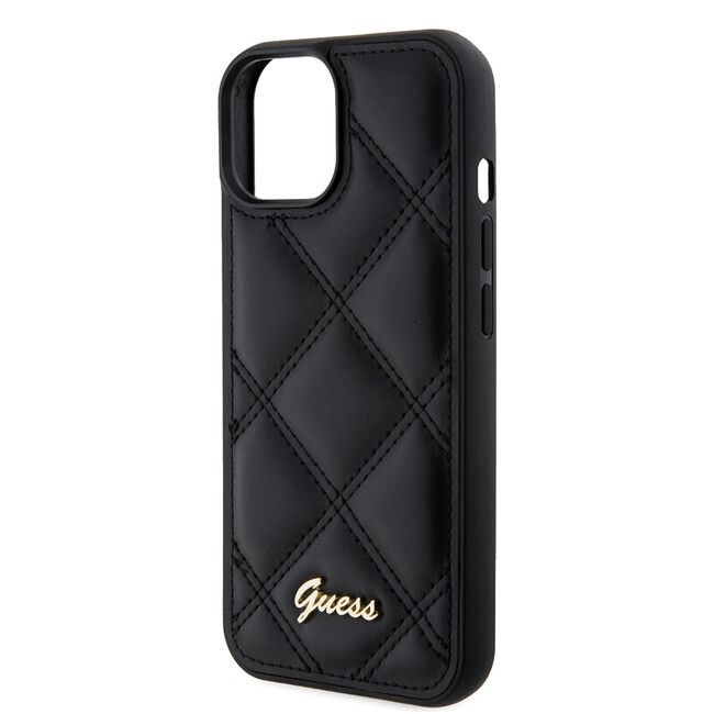 Husa premium  iPhone 15 pentru Guess Elegance Series - Negru
