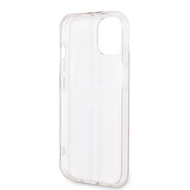 Husa premium  iPhone 15 pentru Guess Elegance Series - Roz