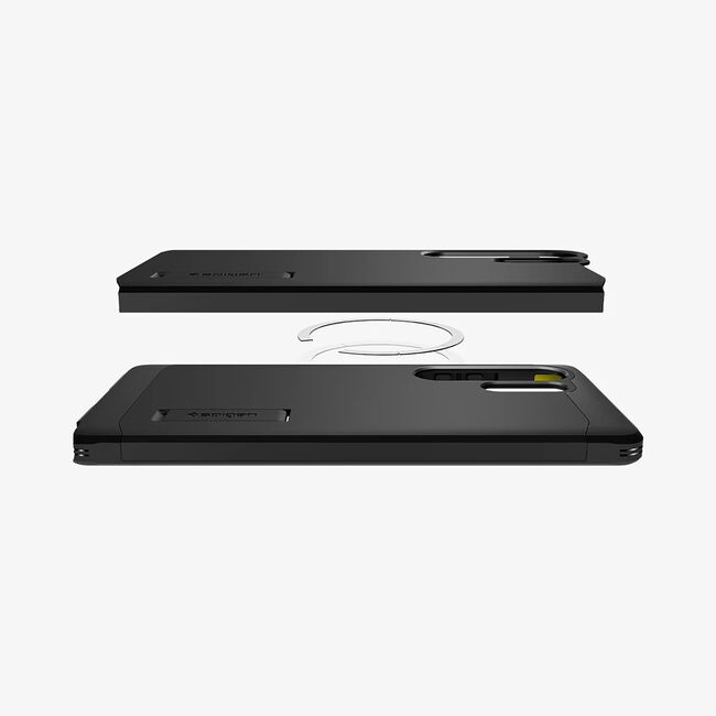 Husa premium pentru  Samsung Galaxy S25 Ultra Spigen - Tough Armor MagSafe kickstand - Negru
