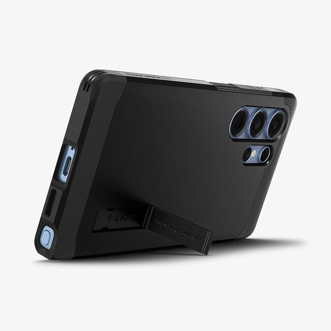 Husa premium pentru  Samsung Galaxy S25 Ultra Spigen - Tough Armor MagSafe kickstand - Negru