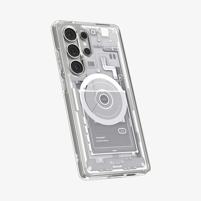 Husa premium pentru  Samsung Galaxy S25 Ultra Spigen Hybrid Zero One MagSafe - Alb