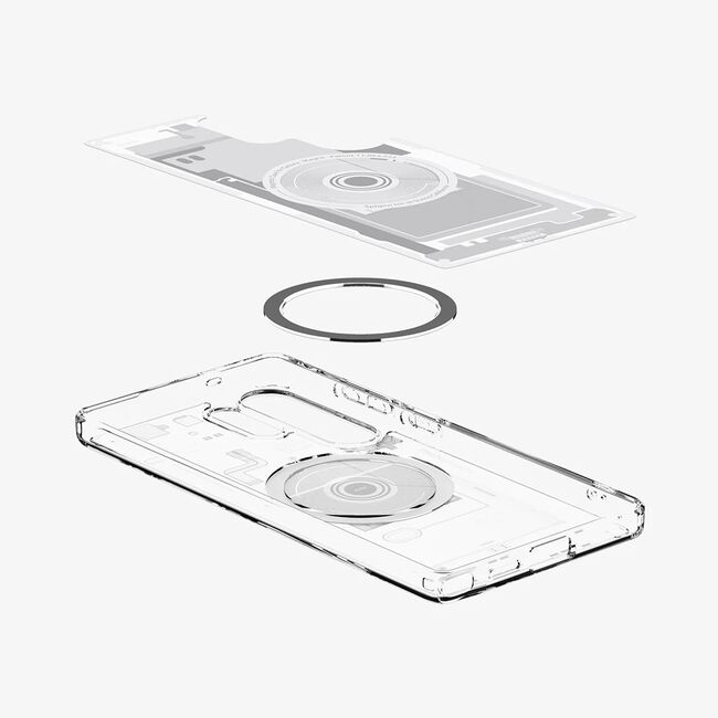 Husa premium pentru  Samsung Galaxy S25 Ultra Spigen Hybrid Zero One MagSafe - Alb