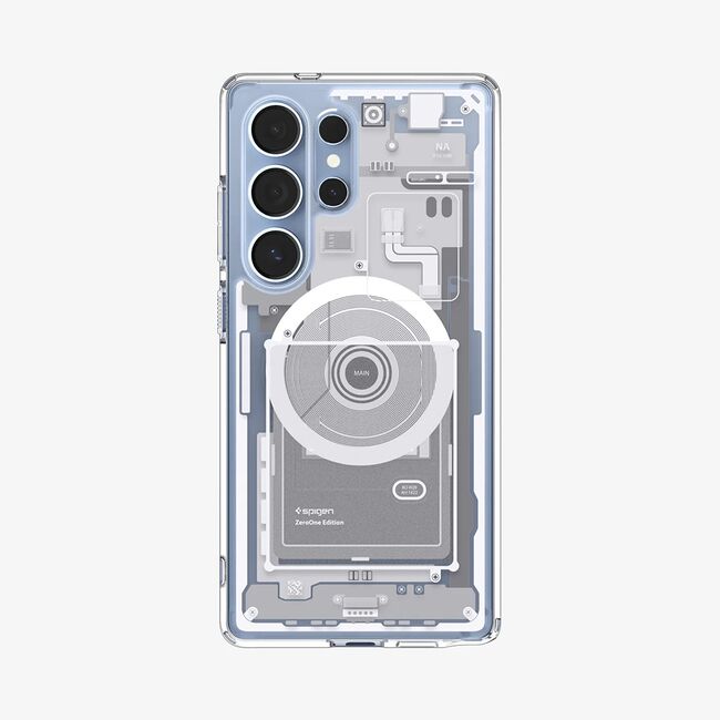 Husa premium pentru  Samsung Galaxy S25 Ultra Spigen Hybrid Zero One MagSafe - Alb