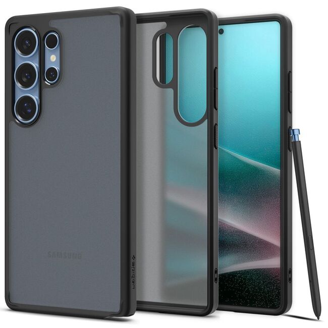 Husa premium pentru  Samsung Galaxy S25 Ultra Spigen - Ultra Hybrid - Negru mat