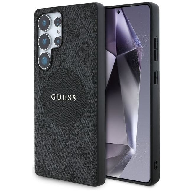 Husa premium pentru  Samsung Galaxy S25 Ultra compatibila MagSafe Guess Luxury Series - Negru denim