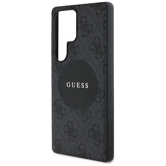 Husa premium pentru  Samsung Galaxy S25 Ultra compatibila MagSafe Guess Luxury Series - Negru denim