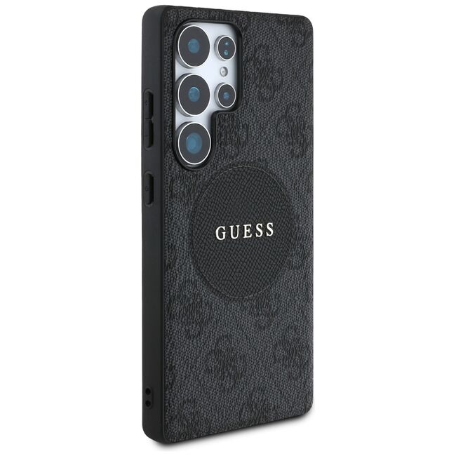 Husa premium pentru  Samsung Galaxy S25 Ultra compatibila MagSafe Guess Luxury Series - Negru denim