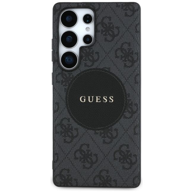Husa premium pentru  Samsung Galaxy S25 Ultra compatibila MagSafe Guess Luxury Series - Negru denim