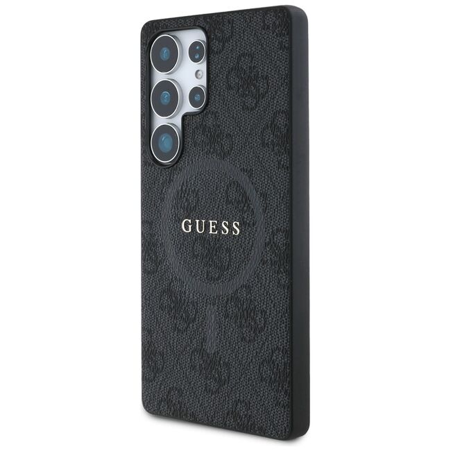 Husa premium pentru  Samsung Galaxy S25 Ultra compatibila MagSafe Guess Luxury Series - Negru