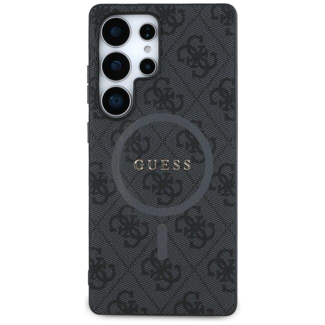 Husa premium pentru  Samsung Galaxy S25 Ultra compatibila MagSafe Guess Luxury Series - Negru