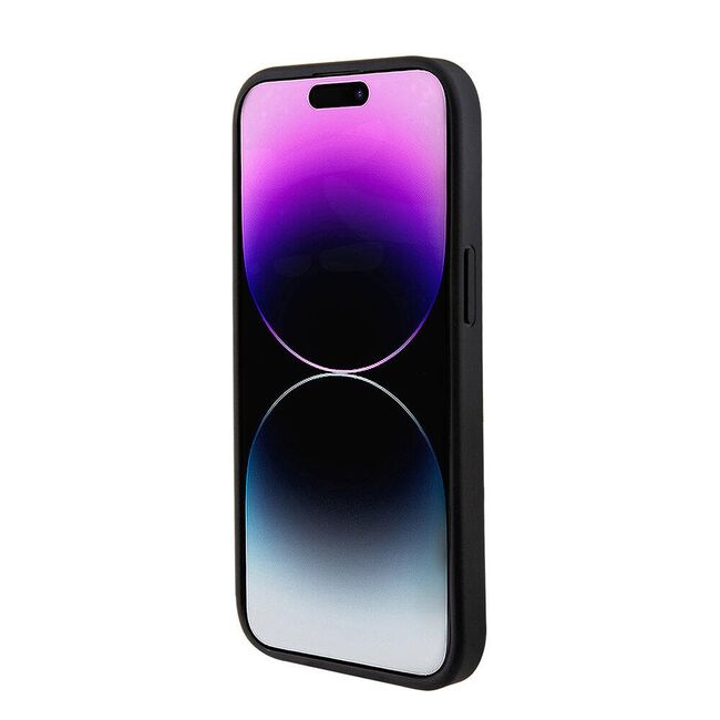 Husa premium pentru  iPhone 15 Plus compatibila MagSafe Guess Luxury Series - Negru