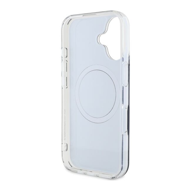 Husa premium pentru  iPhone 16 - Hello Kitty compatibila MagSafe - Negru denim