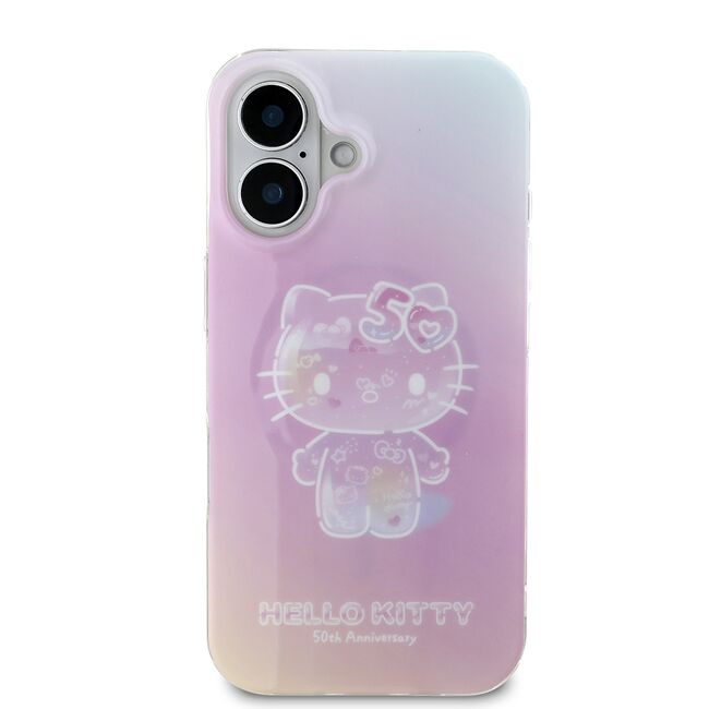 Husa premium pentru  iPhone 16 - Hello Kitty compatibila MagSafe - Roz