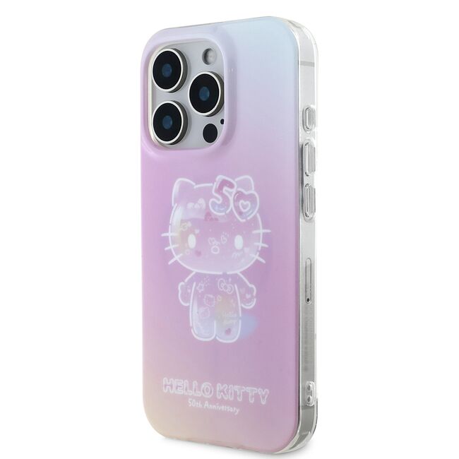 Husa premium pentru  iPhone 16 Pro Max - Hello Kitty compatibila MagSafe - Roz pal