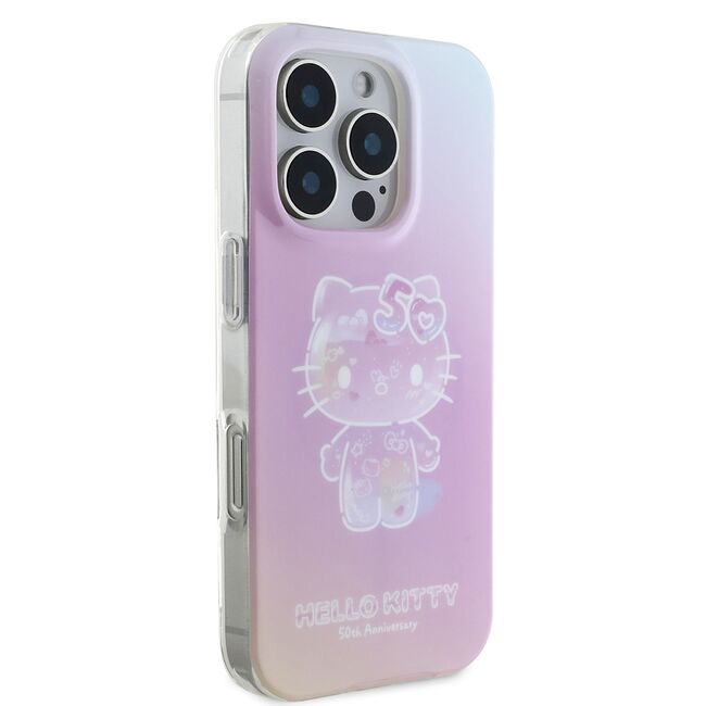 Husa premium pentru  iPhone 16 Pro Max - Hello Kitty compatibila MagSafe - Roz pal
