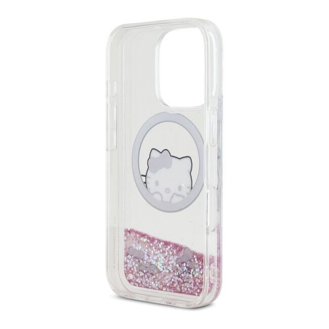 Husa premium pentru  iPhone 16 Pro Max Hello Kitty Funcky Series compatibila Magsafe - Roz