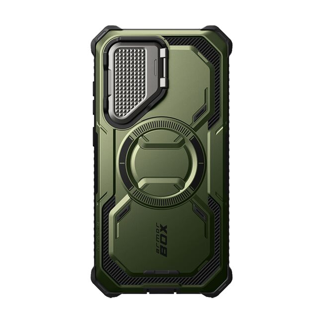 [Pachet 360°] Husa + folie Samsung Galaxy S25 Plus I-Blason Armorbox, verde