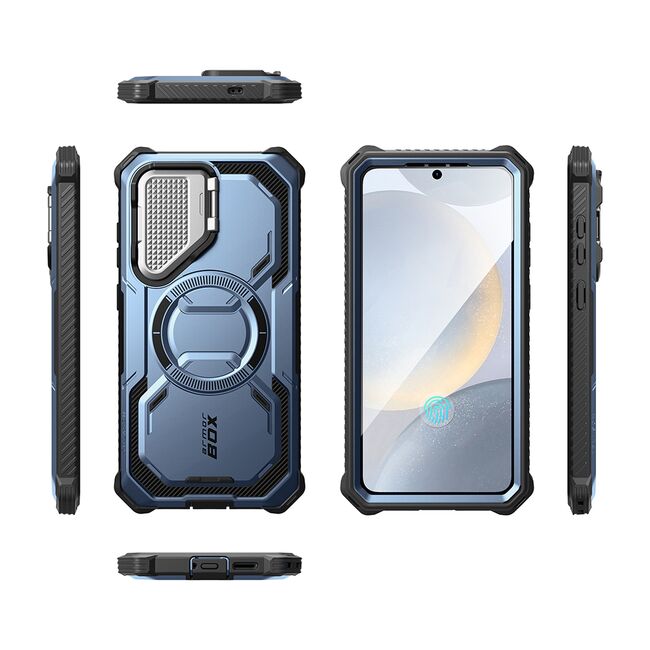 [Pachet 360°] Husa + folie Samsung Galaxy S25 Plus I-Blason Armorbox, albastru