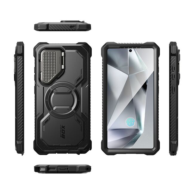 [Pachet 360°] Husa + folie Samsung Galaxy S25 Ultra I-Blason Armorbox, negru