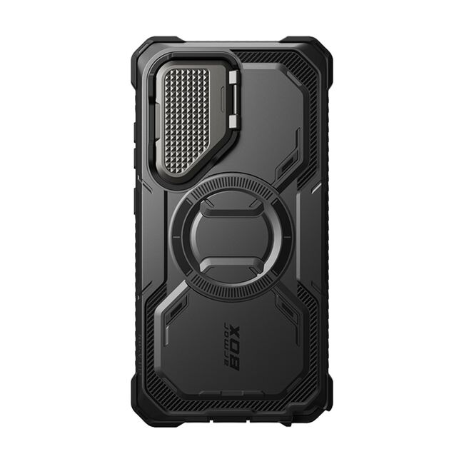 [Pachet 360°] Husa + folie Samsung Galaxy S25 Ultra I-Blason Armorbox, negru