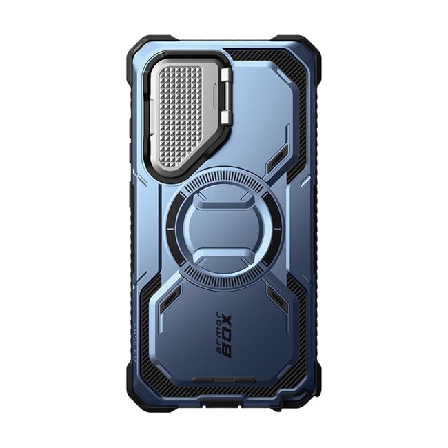 [Pachet 360°] Husa + folie Samsung Galaxy S25 Ultra I-Blason Armorbox, albastru