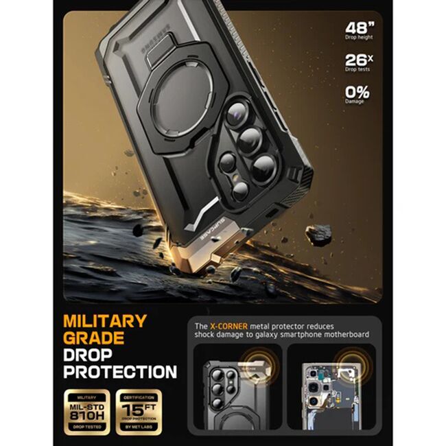 Husa Samsung Galaxy S25 Ultra Supcase Unicorn Beetle Defender, rosu