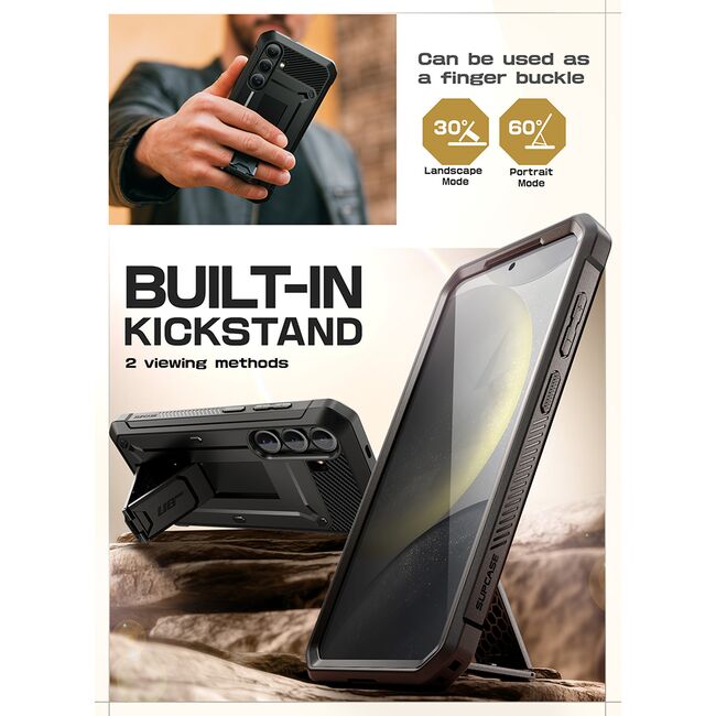 Husa Samsung Galaxy S25 Supcase Unicorn Beetle Pro, negru