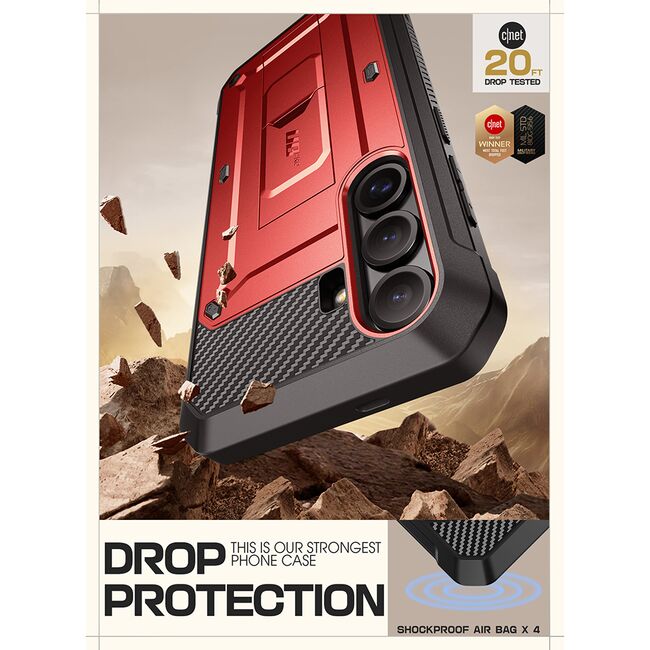 Husa Samsung Galaxy S25 Supcase Unicorn Beetle Pro, rosu