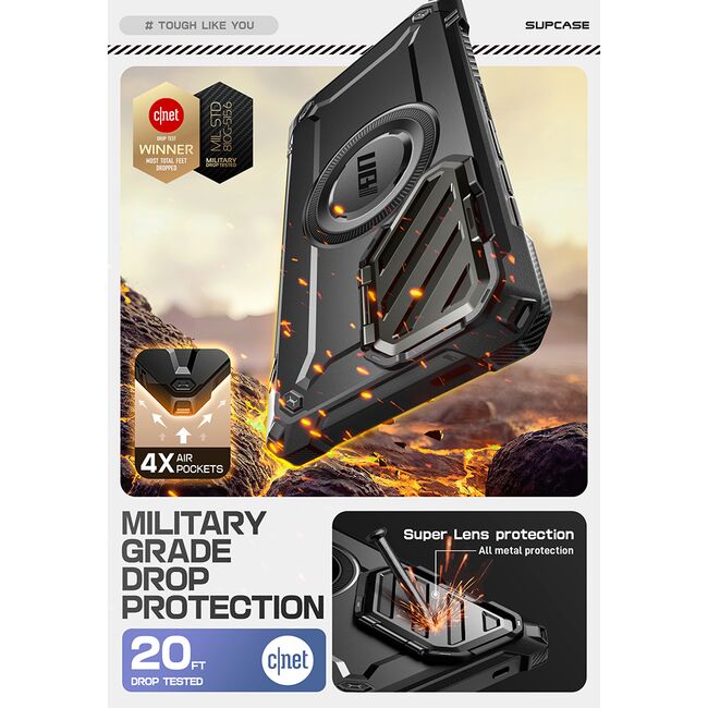 Husa Samsung Galaxy S25 Ultra Supcase Unicorn Beetle XT MagSafe, negru
