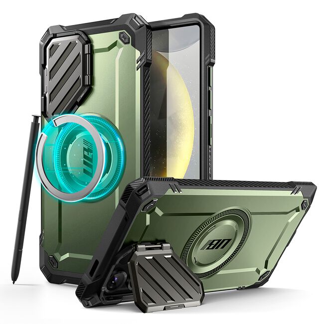 Husa Samsung Galaxy S25 Ultra Supcase Unicorn Beetle XT MagSafe, verde