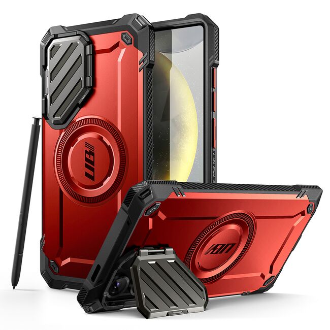 Husa Samsung Galaxy S25 Ultra Supcase Unicorn Beetle XT MagSafe, rosu