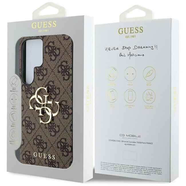 Husa premium  Samsung Galaxy S25 Ultra pentru Guess Elegance Series - Maro inchis