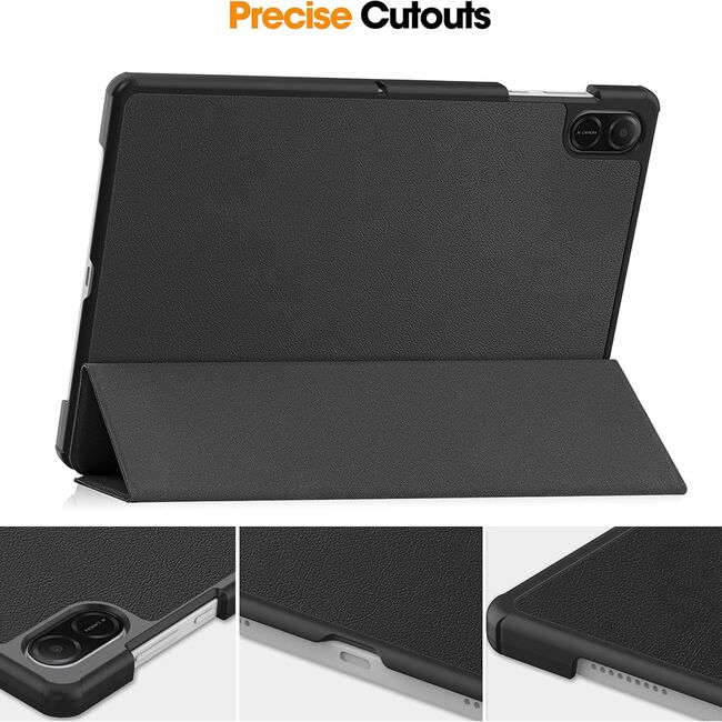 Husa pentru Honor Pad X8a tip stand functie sleep/wake-up, protectie 360 - Negru