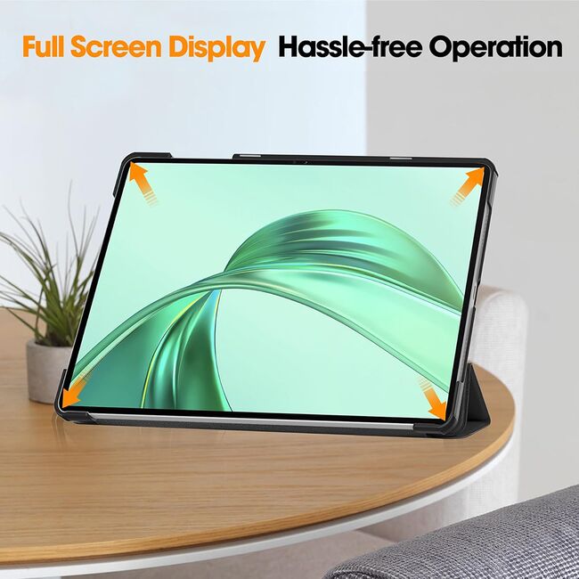 Husa pentru Honor Pad X8a tip stand functie sleep/wake-up, protectie 360 - Negru