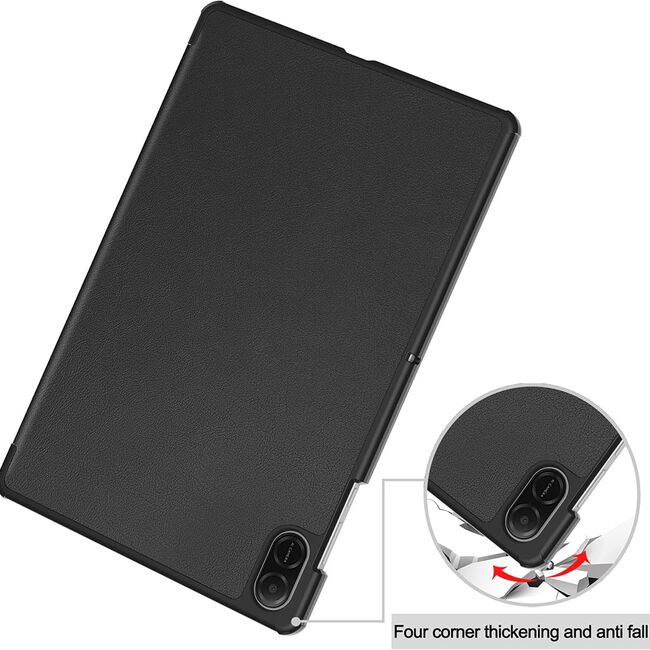 Husa pentru Honor Pad X8a tip stand functie sleep/wake-up, protectie 360 - Negru