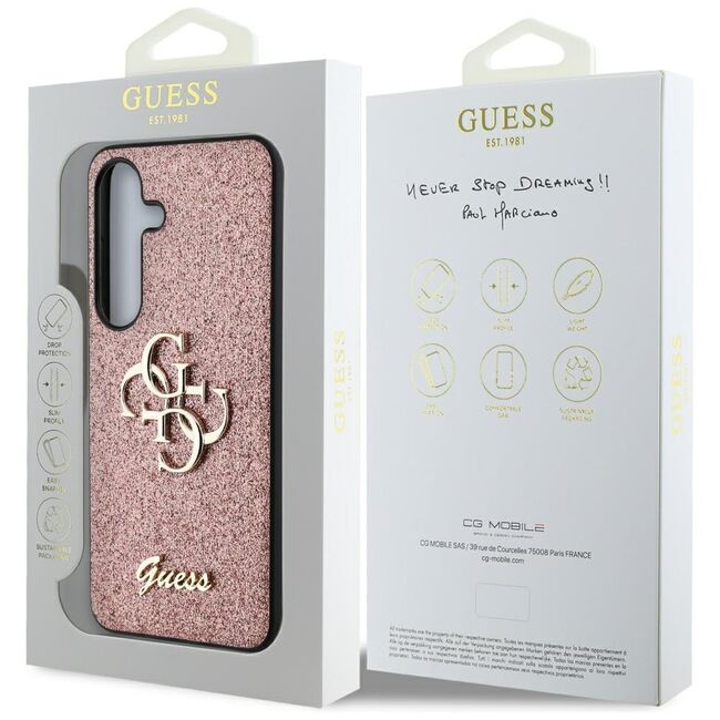 Husa premium  Samsung Galaxy S25+ pentru Guess Elegance Series - Roz inchis
