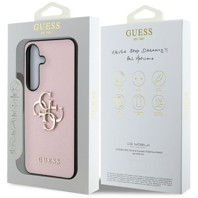 Husa premium  Samsung Galaxy S25+ pentru Guess Elegance Series - Roz