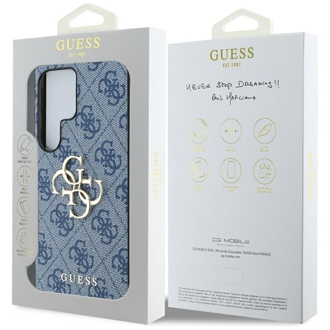 Husa premium  Samsung Galaxy S25 Ultra pentru Guess Elegance Series - Albastru