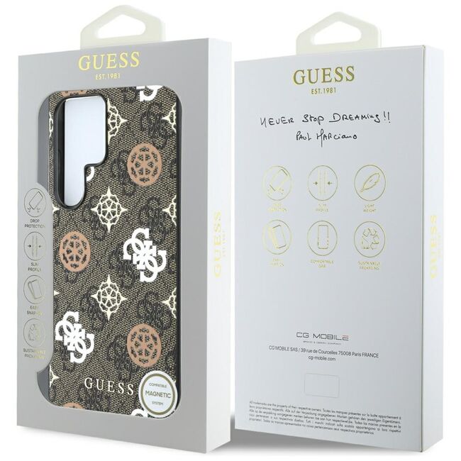Husa premium  Samsung Galaxy S25 Ultra pentru Guess Elegance Series - Maro