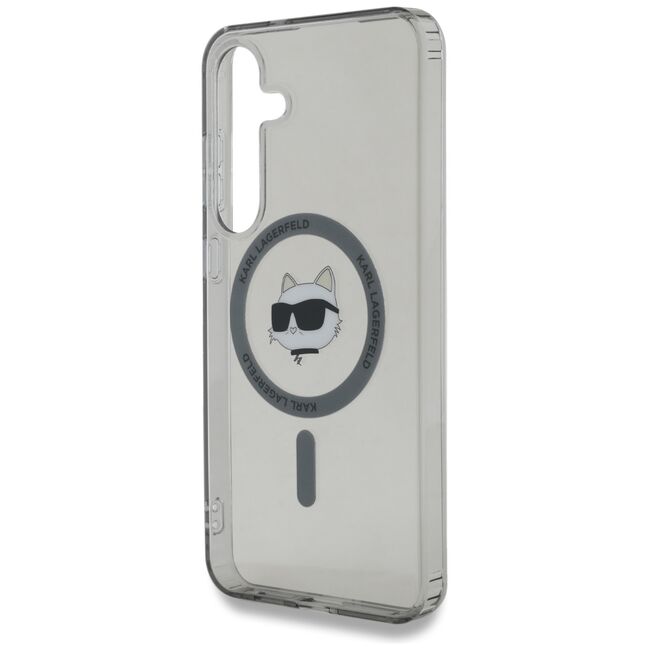 Husa premium pentru  Samsung Galaxy S25+ Karl Lagerfeld compatibila Magsafe - Argintiu