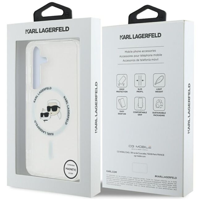 Husa premium pentru  Samsung Galaxy S25+ Karl Lagerfeld compatibila Magsafe - Clear