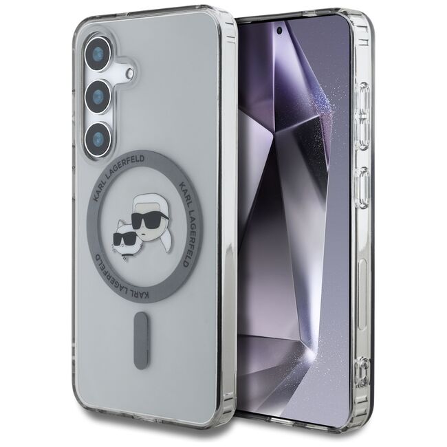 Husa premium pentru  Samsung Galaxy S25+ Karl Lagerfeld compatibila Magsafe - Gri