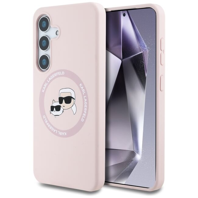 Husa premium pentru  Samsung Galaxy S25+ Karl Lagerfeld superior quality - Roz