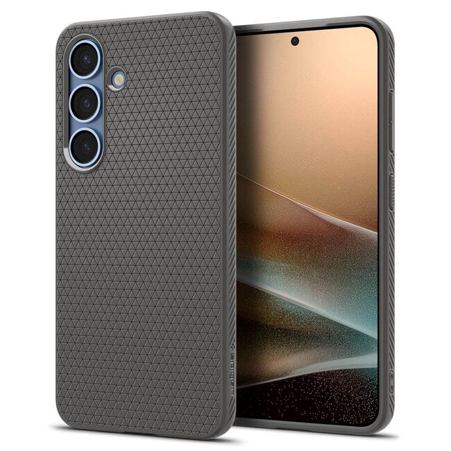 Husa premium pentru  Samsung Galaxy S25+ Spigen - Liquid Air - Gri inchis