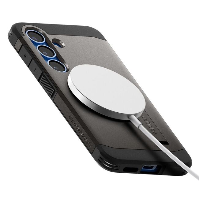 Husa premium pentru  Samsung Galaxy S25+ Spigen - Tough Armor MagSafe - Gunmetal