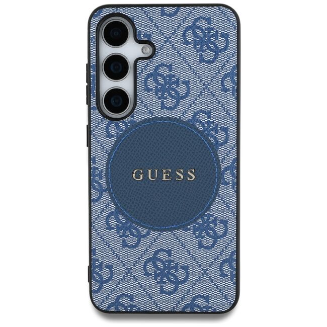 Husa premium pentru  Samsung Galaxy S25+ compatibila MagSafe Guess Luxury Series - Albastru